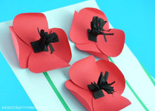 Load image into Gallery viewer, Pretty Paper Poppies Craft