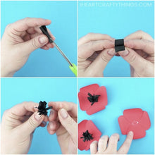 Load image into Gallery viewer, Pretty Paper Poppies Craft