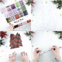 Load image into Gallery viewer, Plaid Christmas Tree Craft