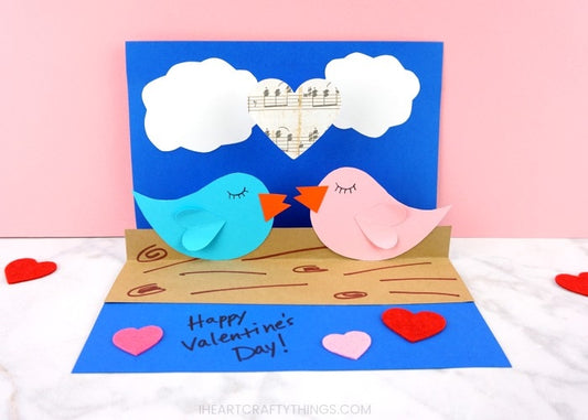 How to Make a Pop-Up Love Birds Card