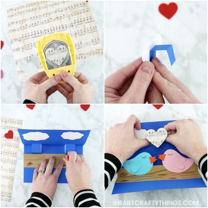 How to Make a Pop-Up Love Birds Card