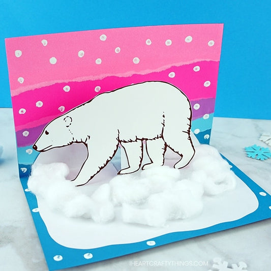 Awesome Pop - up Polar Bear Craft Idea