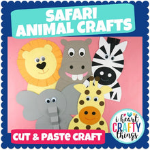 Load image into Gallery viewer, Safari Animal Crafts Bundle Pack