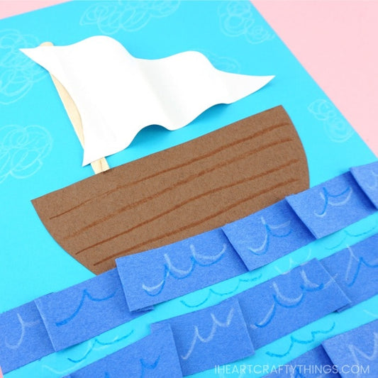 Easy Paper Boat Craft for Kids