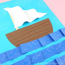 Load image into Gallery viewer, Easy Paper Boat Craft for Kids