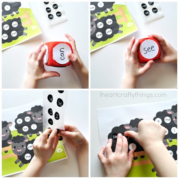 Baa Baa Black Sheep Sight Words Game (pre-written)