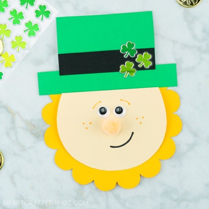 St Patricks Day Card Craft Template