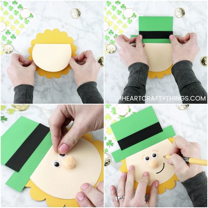 St Patricks Day Card Craft Template