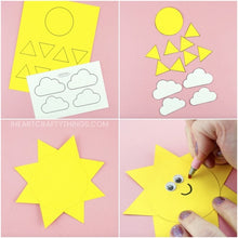 Load image into Gallery viewer, YOU ARE MY SUNSHINE CARD - POP UP SUN CARD TEMPLATE!