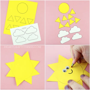 YOU ARE MY SUNSHINE CARD - POP UP SUN CARD TEMPLATE!