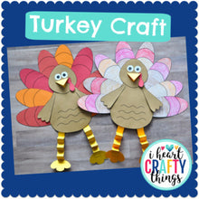 Load image into Gallery viewer, Thanksgiving Turkey Craft