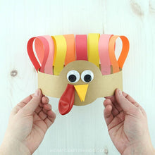 Load image into Gallery viewer, Turkey Headband Thanksgiving Craft