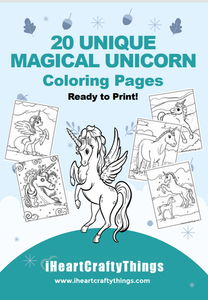 20 MAGICAL UNICORN COLORING PAGES