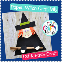 Load image into Gallery viewer, Paper Witch Halloween Craft -Room on the Broom Craft