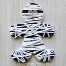 Load image into Gallery viewer, Yarn Wrapped Mummy Craft