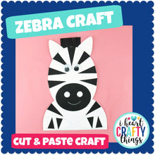 Load image into Gallery viewer, Zebra Animal Craft